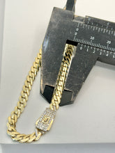 PULSO BARBADO EDGE - Broche piedra - 21 cm x 5 mm - ORO 10K