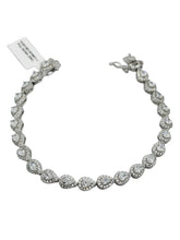 PULSERA GOTAS ZIRCONIA CHICA - PLATA .925