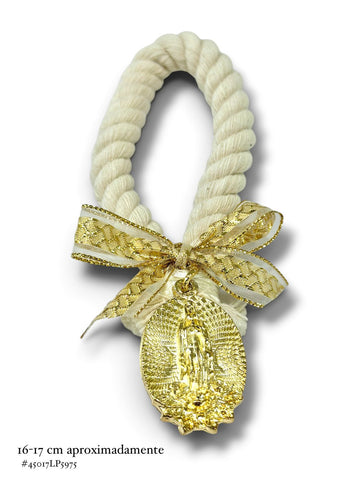 BENDICIÓN SOGA CON MEDALLA VIRGEN DE GUADALUPE 3D