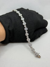 PULSERA CIRCULOS ZIRCONIA CHICO Y GRANDE - PLATA .925