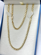CADENA BARBADA - 4.5 MM  x 55 CM - ORO 10K