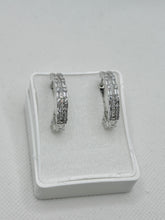 ARRACADA GRANDE BAGUETTES - BROCHE CLICK - PLATA .925