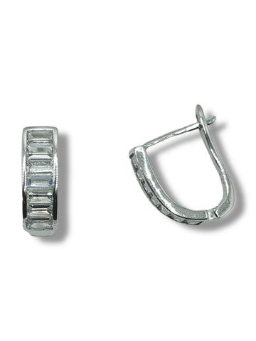 ARRACADA CANAL BAGUETTES - PLATA .925