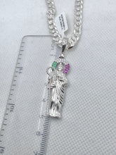 DIJE SAN JUDAS TADEO COMPLETO 3D ITALY - PLATA .925