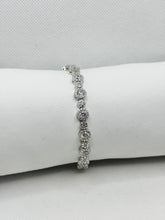 PULSERA CIRCULOS ZIRCONIA CHICO Y GRANDE - PLATA .925