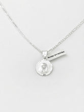 CADENA CON MEDALLA VIRGEN NUESTRA SEÑORA DE LOS DOLORES / LA DOLOROSA - PLATA .925