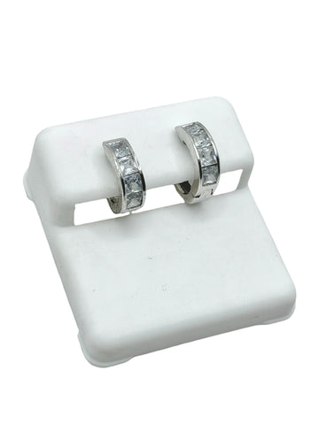ARRACADA HUGGI CANAL ZIRCONIA MINI - PLATA .925