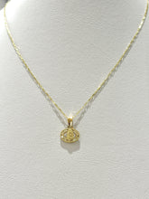 CADENA CON MEDALLA VIRGEN DE GUADALUPE OVALADA HORIZONTAL - AMARILLA - ORO 10K
