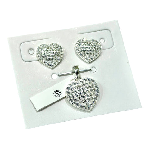 SET / JUEGO CORAZON - PLATA .925