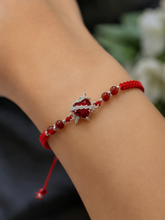 PULSERA SAGRADO CORAZÓN - HILO - PLATA .925