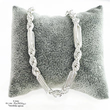 CADENA TORSAL FIGARO 60 cm x 6 mm - PLATA .925