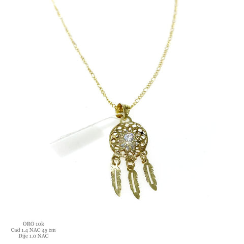 GARGANTILLA ATRAPASUEÑO - ORO 10K