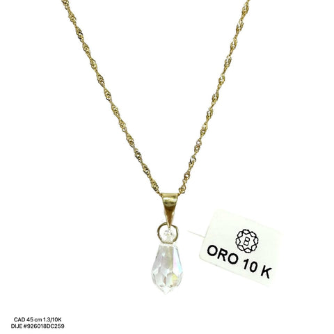 GARGANTILLA GOTA SWK TORNASOL - ORO 10K