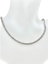 CADENA TENNIS PIEDRA ZIRCONIA 45 cm x 3 mm - PLATA .925