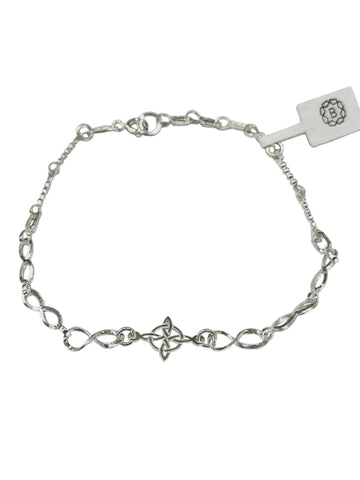 PULSERA NUDO DE BRUJA MINI - PLATA .925