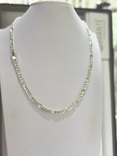 CADENA FIGARO CART 3x1 - HECHA A MANO - 6 MM - PLATA .925