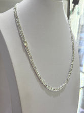 CADENA FIGARO CART 3x1 - HECHA A MANO - 6 MM - PLATA .925