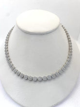 COLLAR GARGANTILLA CIRCULOS MULTI ZIRCONIA- PLATA .925