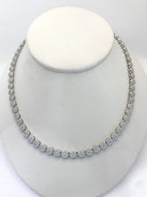 COLLAR GARGANTILLA CIRCULOS MULTI ZIRCONIA- PLATA .925