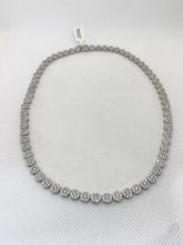 COLLAR GARGANTILLA CIRCULOS MULTI ZIRCONIA- PLATA .925