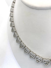 COLLAR GARGANTILLA CORAZONES 3D ZIRCONIA TIPO PP - PLATA .925