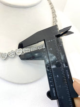 COLLAR GARGANTILLA CORAZONES 3D ZIRCONIA TIPO PP - PLATA .925