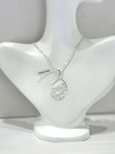 CADENA CON MEDALLA VIRGEN DEL CARMEN - MATE - PLATA .925