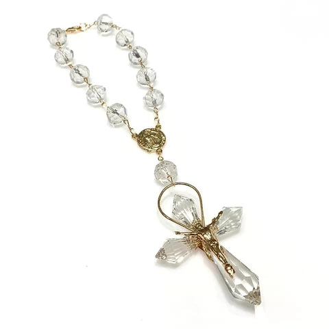 MISTERIO CRISTAL JUMBO CON CRISTO CHILILLO - DORADO