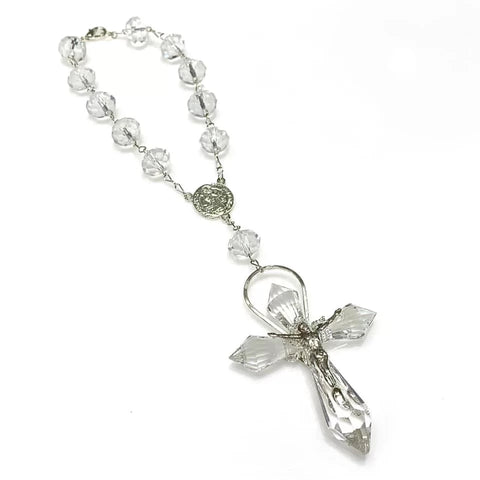 MISTERIO CRISTAL JUMBO CON CRISTO CHILILLO - PLATEADO