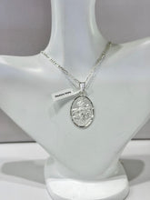 CADENA CON MEDALLA VIRGEN DESATANUDOS - MATE - PLATA .925