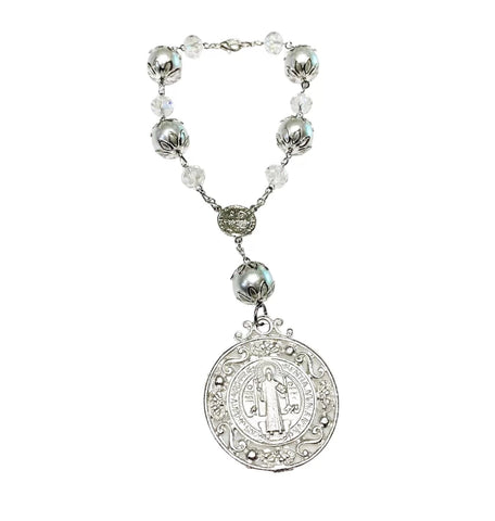 MISTERIO MEDALLA SAN BENITO - PLATEADO