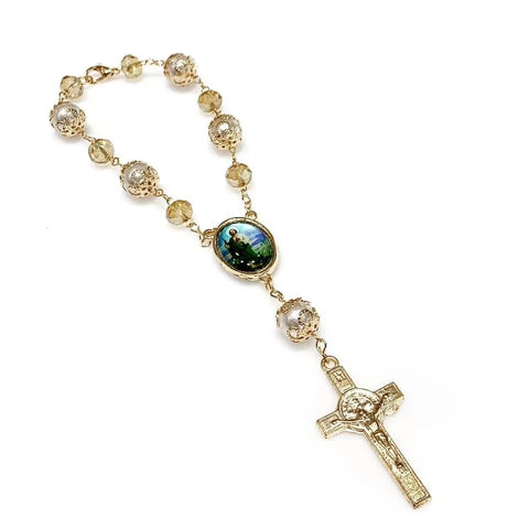 MISTERIO CRISTAL CON CRUCERO ENCAPS CHICO Y CRUZ - ESTILO 3