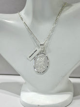CADENA CON MEDALLA ARCANGEL MIGUEL - MATE - PLATA .925