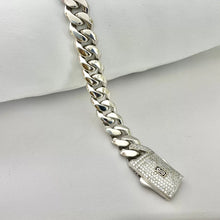 PULSO MÓNACO CH - BARBADO CUBANO ITALY - 10 mm - PLATA .925