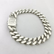 PULSO MÓNACO CH - BARBADO CUBANO ITALY - 10 mm - PLATA .925