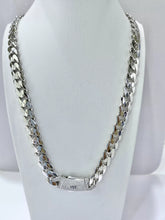 CADENA MÓNACO CH - BARBADA CUBANA ITALY - 9 MM - PLATA .925