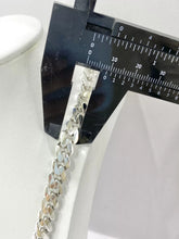 CADENA MÓNACO CH - BARBADA CUBANA ITALY - 9 MM - PLATA .925