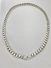 CADENA MÓNACO CH - BARBADA CUBANA ITALY - 9 MM - PLATA .925