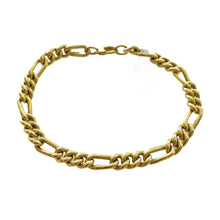 PULSO FIGARO CART LIGERO - 21.5 cm x 6 mm - ORO 10K