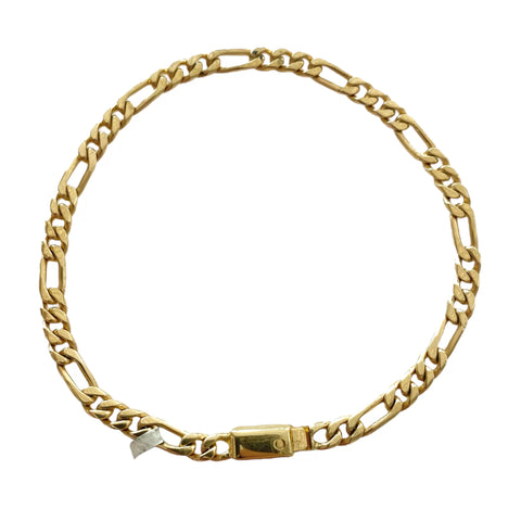 PULSO FÍGARO CART. 3X1  H. MANO 4 MM - ORO 10K