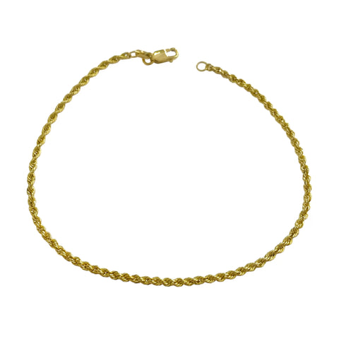 PULSO TORSAL 2 mm - 21 cm - ORO 10K
