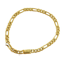 PULSO FIGARO CART 3x1 H. MANO 5 mm x 21 cm - ORO 10K