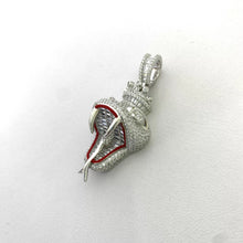 DIJE  SERPIENTE IMPERIAL CON PIEDRA CIRCONIA - PLATA .925