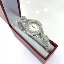 RELOJ ARO CON CABEZA DE PANTERA - PLATA .925