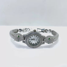 RELOJ ARO CON CABEZA DE PANTERA - PLATA .925