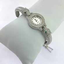 RELOJ ARO CON CABEZA DE PANTERA - PLATA .925