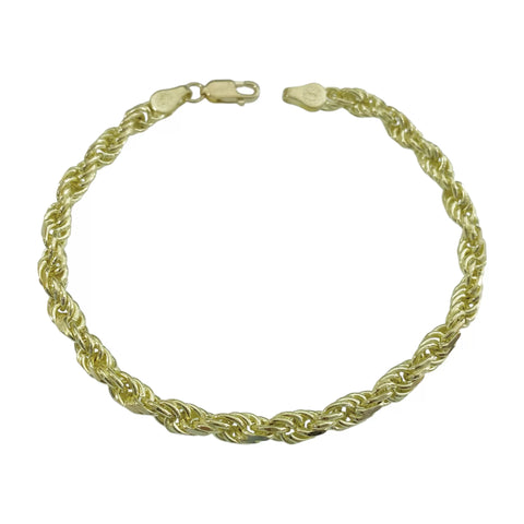PULSO TORSAL SOLIDO 5 mm - 21 cm - ORO 10K