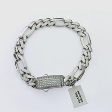 PULSO FIGARO CART CON CIRCONIA EN BROCHE ITALY - PLATA .925