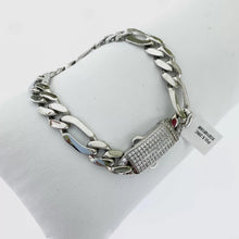 PULSO FIGARO CART CON CIRCONIA EN BROCHE ITALY - PLATA .925