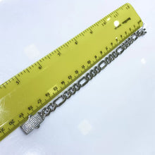 PULSO FIGARO CART CON CIRCONIA EN BROCHE ITALY - PLATA .925